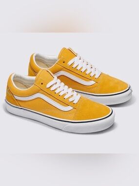 Vans Old Skool Sneakers in Ochre Yellow Womens Sz 6